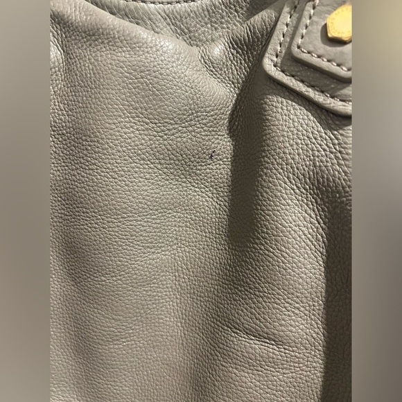 Auth MARC BY MARC JACOBS Classic Q Fran - Gray Leather Tote Bag USED - Picture 16 of 16